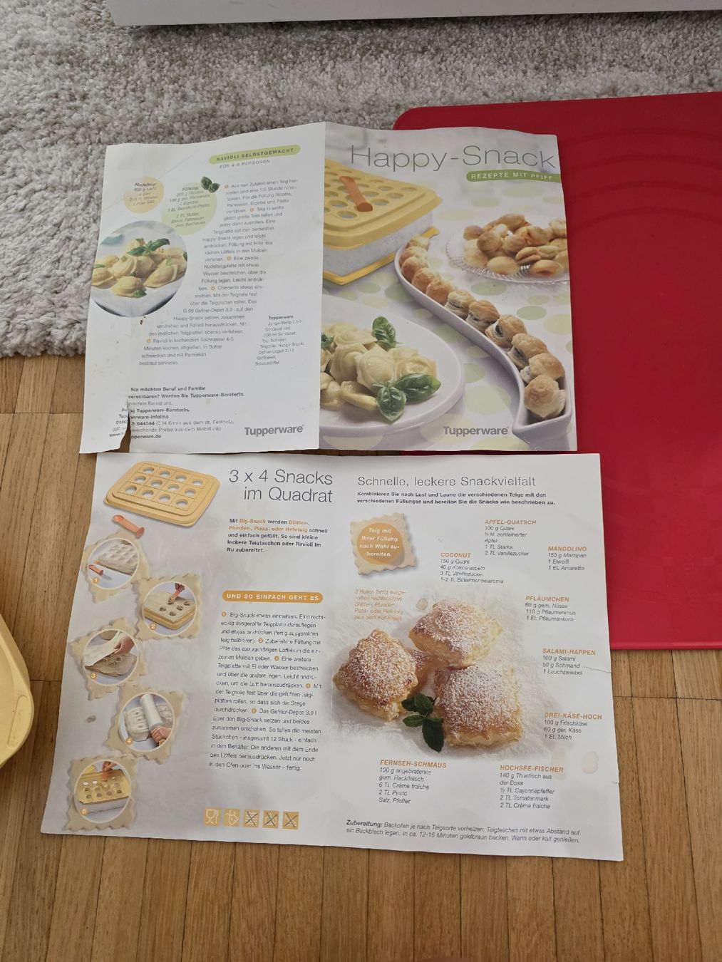 Tupperware Backformen: Tupperware Happy Snack zb.Ravioli + Silikonmatte – Gebraucht aus Laufenburg von may_r2st 2