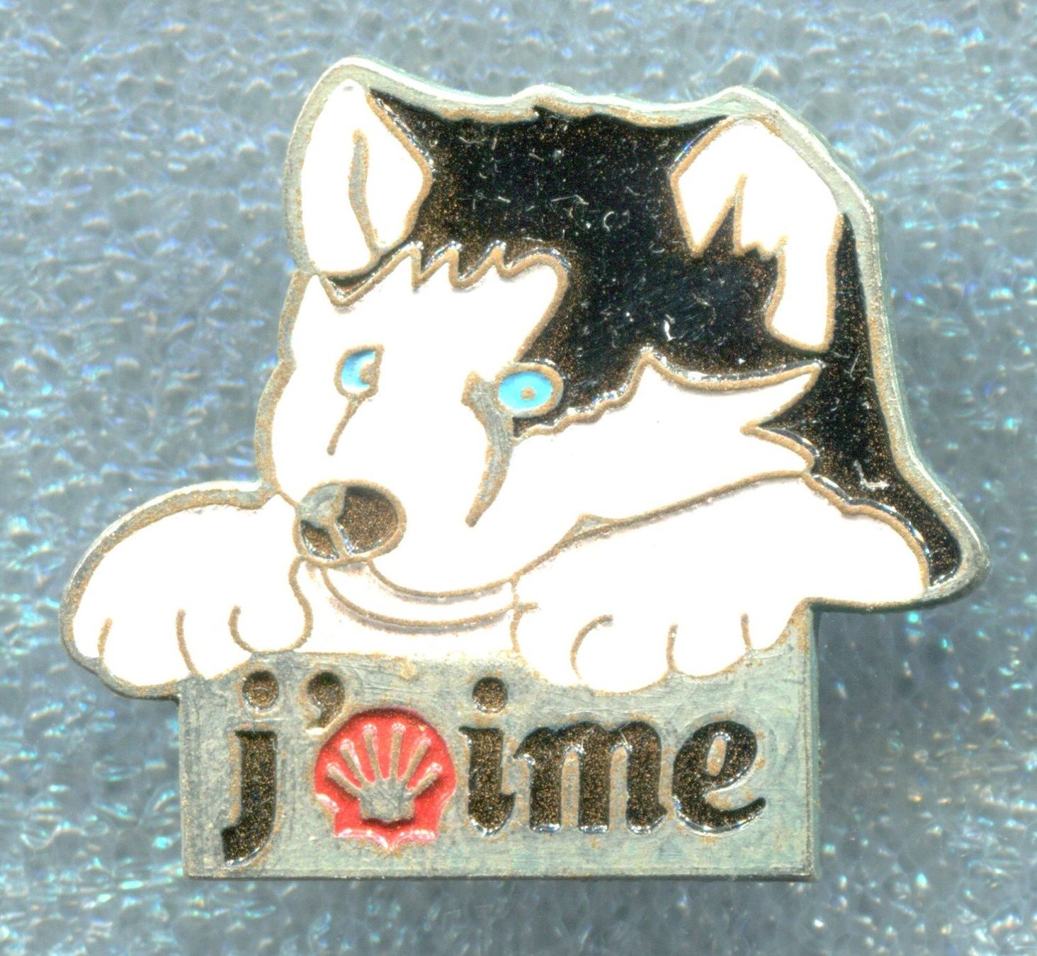 Placchette & Badge: j' SHELL ime – Usato da Winterthur venduto da Sammleroase