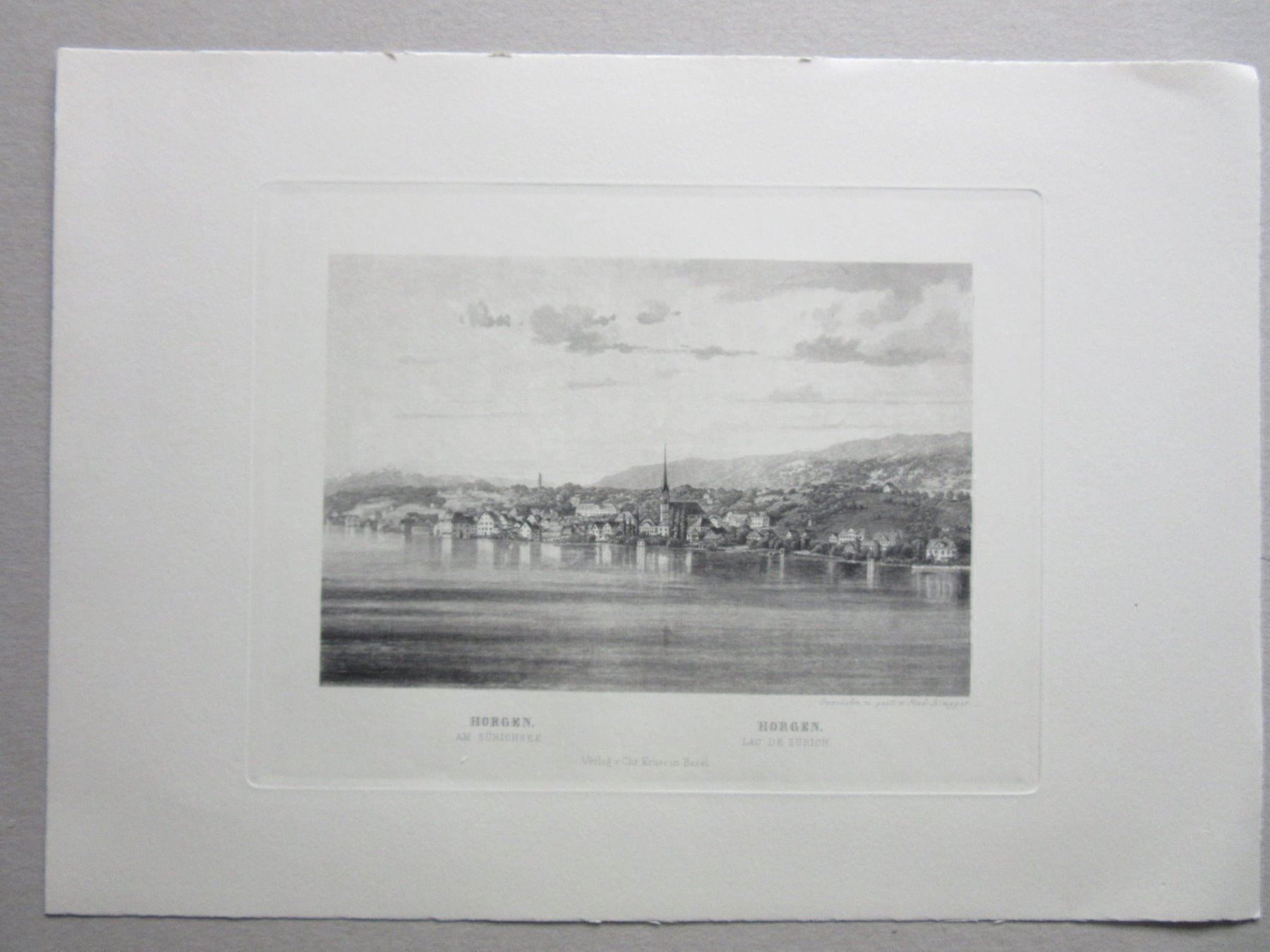 Incisioni: HORGEN  STAHLSTICH – Usato da Gersau venduto da grafik-kunst 1