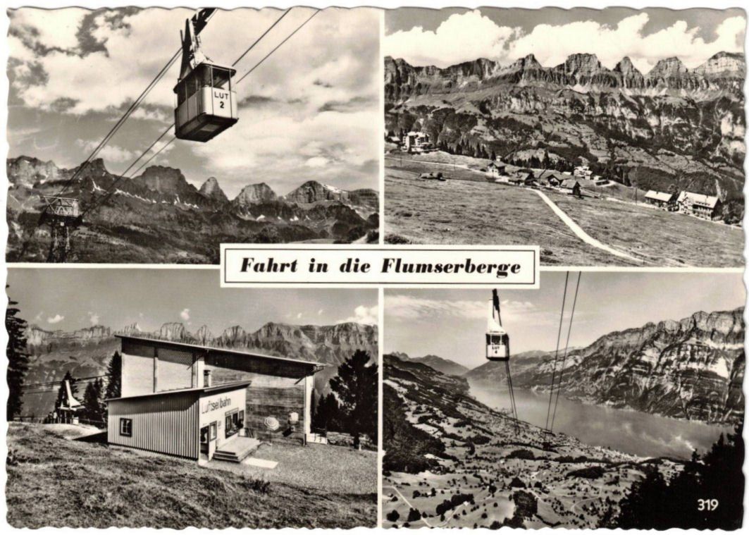 Ansichtskarten: Flumserberg - 4 Bild AK – Gebraucht aus Binningen von Mountainrider