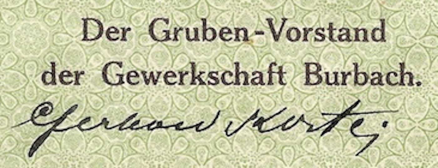 Documenti: Gewerkschaft "Burbach", Beendorf - 1923 – Usato da Solothurn venduto da Sgasche 1