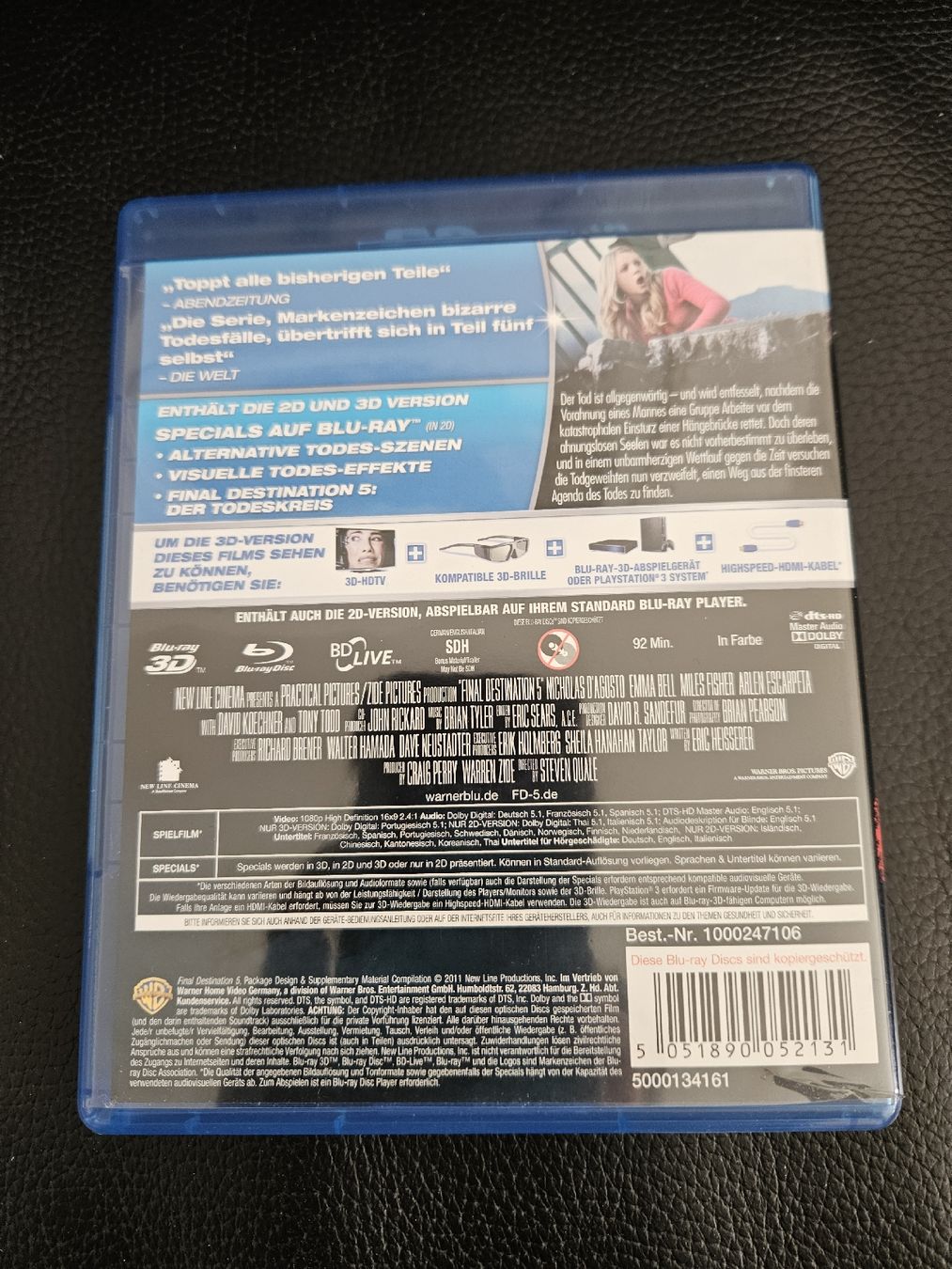 Alle DVDs: Final Destination 5 in 3D / Blu-ray Bluray – Gebraucht aus Oberdorf BL von BaldenEagle 3