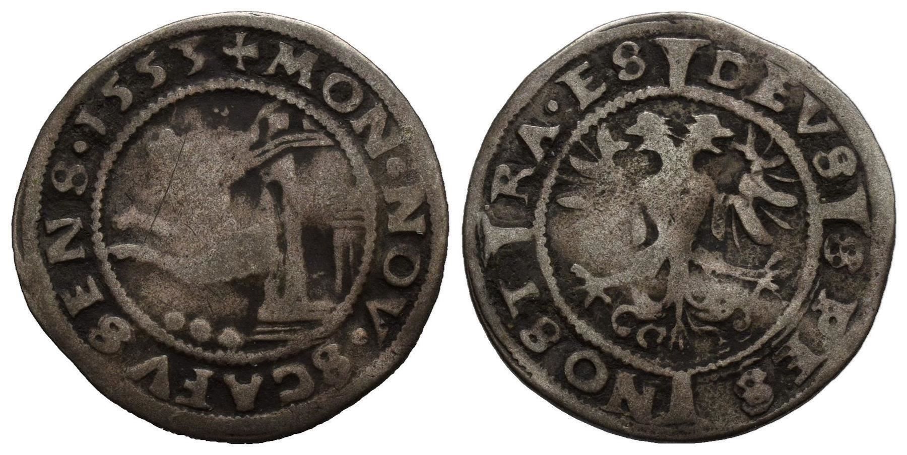 Alle Münzen: Schaffhausen Groschen 1553  /3262 – Gebraucht aus Trimbach von Solothurn1