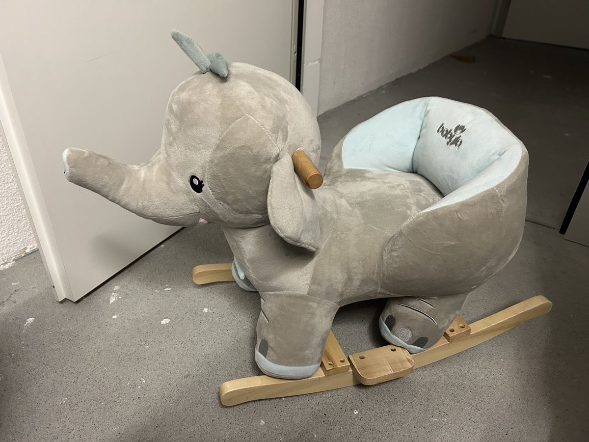 Giocattoli: BabyLo Schaukeltier Elefant mit Sound – Nuovo (secondo la descrizione) da Aeschlen ob Gunten venduto da Maensch 1