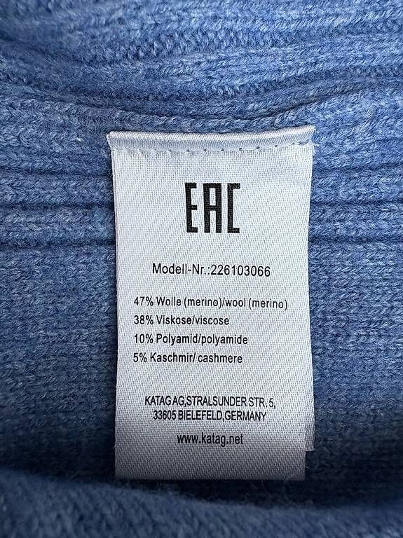 Maglioni & Felpe: In Linea Berlin Pullover Gr. 38 Wolle Kaschmir Blau – Usato da Schaffhausen venduto da Miorajah 4