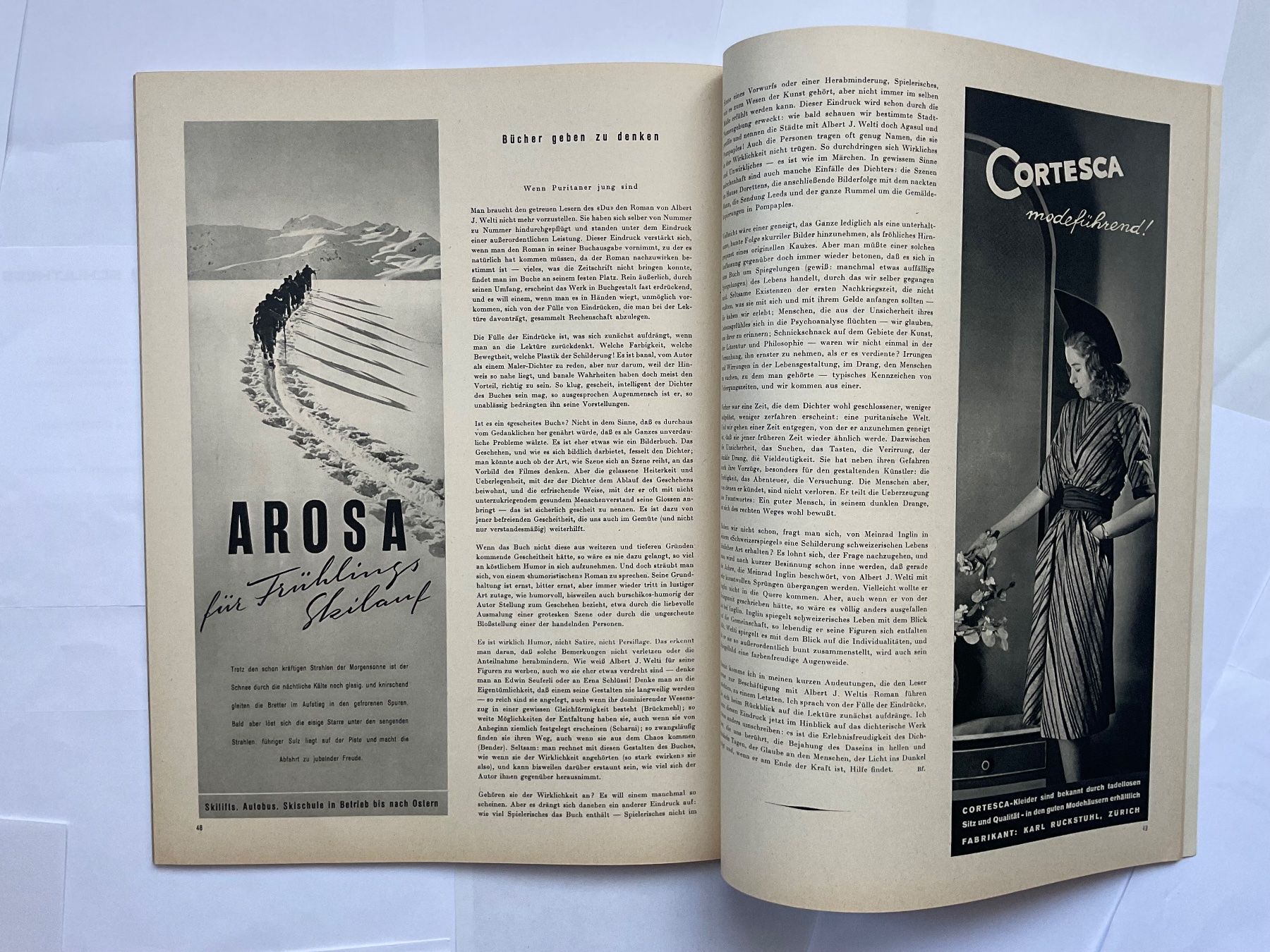 Riviste & Magazine: Du-Heft Nr. 3, März 1942 – Usato da Zürich venduto da Tolima194 5
