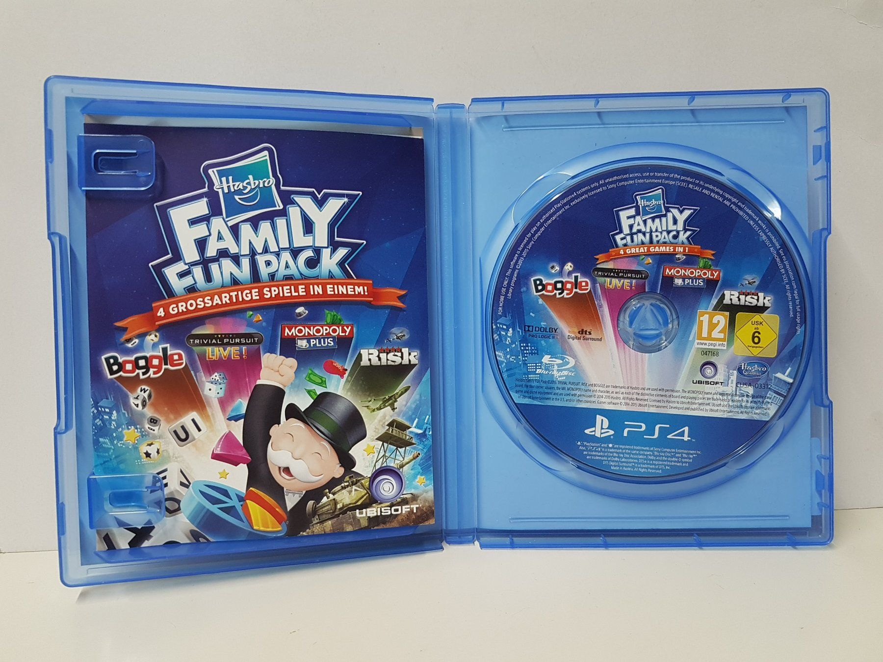 Hasbro Family Fun Pack 4 Grossartige Spiele in einem! PS 4 (Gebraucht ...