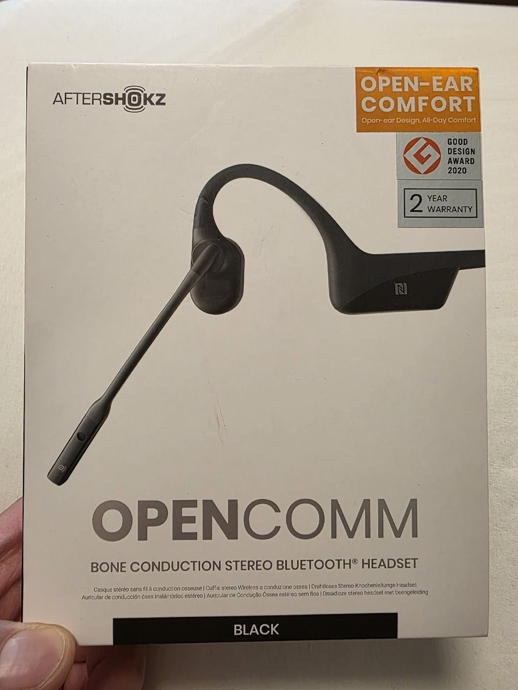 Shokz Kopfhörer: AfterShokz OpenComm Headset Bone Conduction Black Used – Defekt aus Lenzburg von Istvanl85