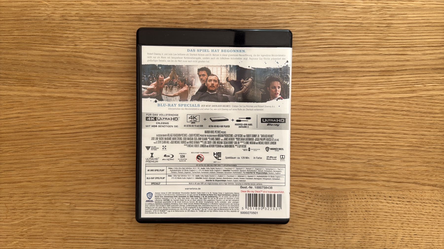 Tutti i DVDs: Sherlock Holmes - 4K UHD Blu-Ray – Usato da Wallisellen venduto da Art_Vendorlay 1