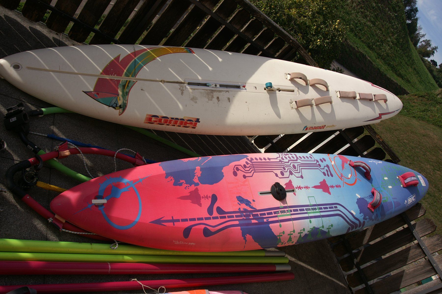 Surfboards & Schwimmbrette: Windsurfausrüstung Surfbrett Windsurfing SUP – Gebraucht aus Jona von hope37 3