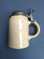 Makelloser Keramik-Bierkrug mit Zinndeckel von Villeroy&Boch