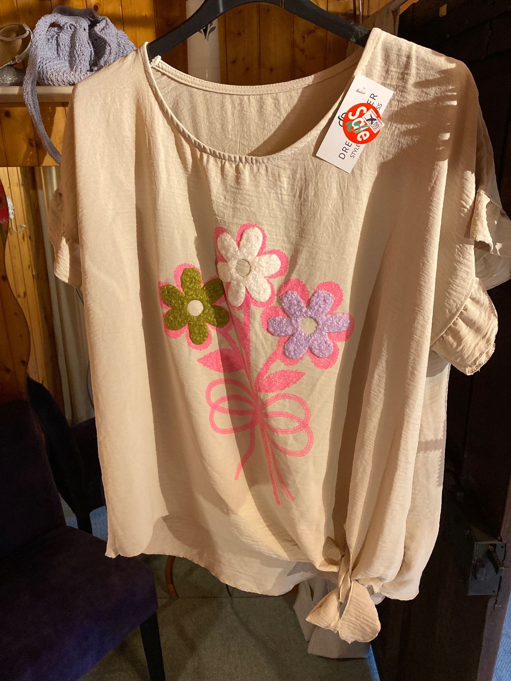 Camicette: DAMEN KURZARM BLUSE-BEIGE – Nuovo e nell'imballaggio originale da Meienried venduto da ManuelaBoutique 5