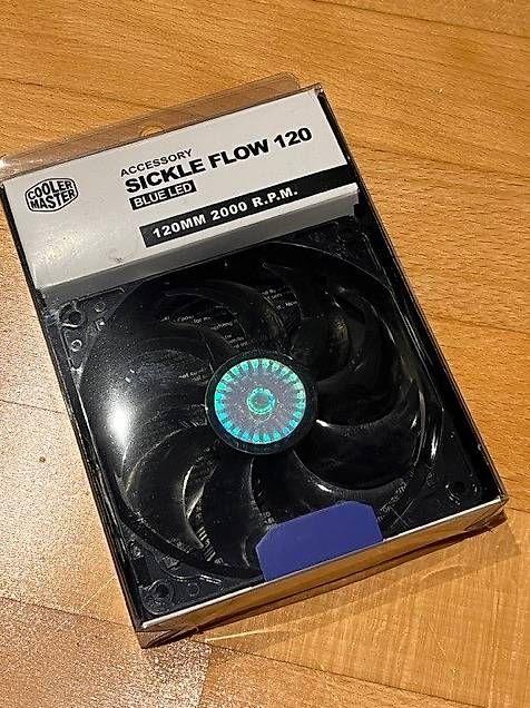 Ventilatoren: Cooler Master SickleFlow 120 V2 blauer LED-Ventilator 120mm – Gebraucht aus Elgg von Jd