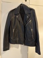 Giacca di pelle nera Balmain Paris, come nuova! Taglia M