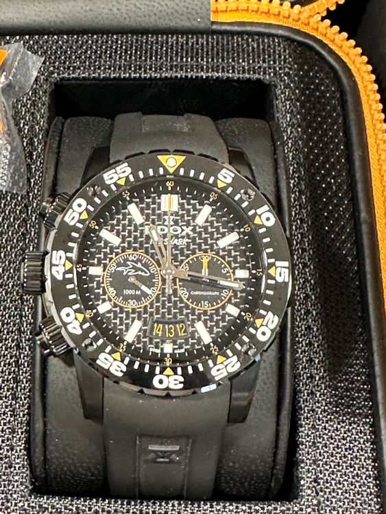 Edox ice shark chrono limited edition New old stock fullset