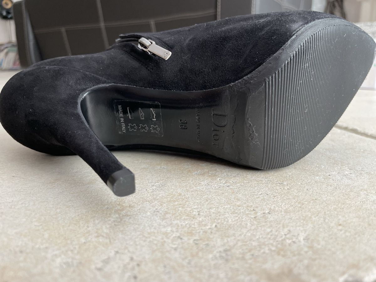 Dior Scarpe da donna: Bottines Dior en daim noir T 38 – Nuovo (secondo la descrizione) da Coppet venduto da Len007 3