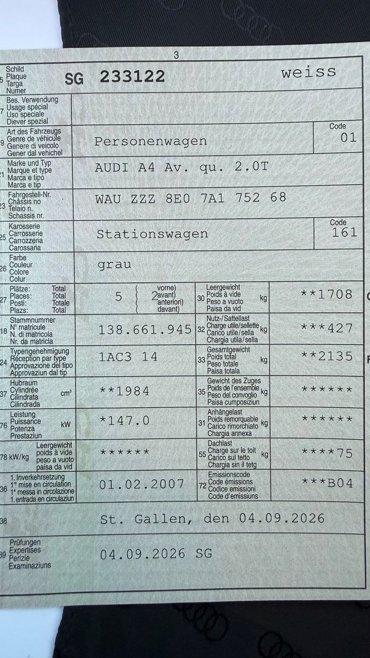 Audi Automobili: Audi A4 2.0T SLine quattro – Usato da Bad Ragaz venduto da enSmart 4