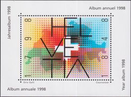 1998: ungebrauchte VIGNETTE aus Jahresbuch "HELVETIA"