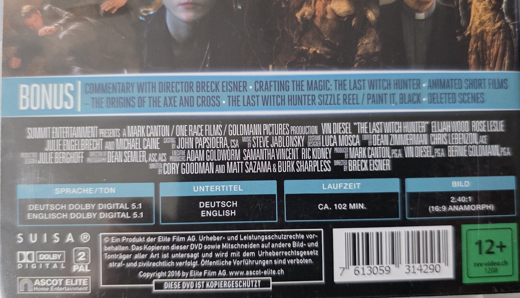 Tutti i DVDs: DVD The Last Witch Hunter / Vin Diesel – Usato da Oetwil am See venduto da fineli2 1