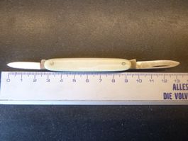 Inoxyd-Taschenmesser mit Bein-Griffschalen
