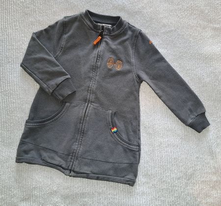 Cardigan veste jaquette gris Castelbajac, fille 3 ans