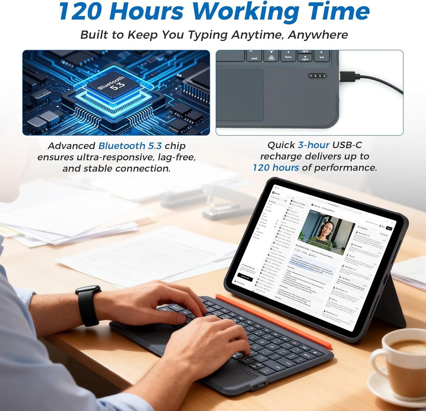Tastiere: iPad Tastaturhülle 11'' Trackpad Bluetooth – Nuovo e nell'imballaggio originale da Suhr venduto da SchnapperCH 5
