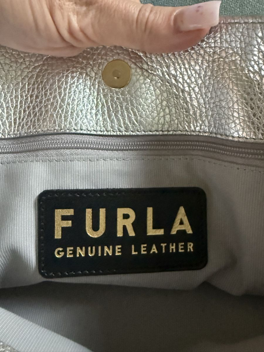 Furla Taschen für Damen: Furla Handbag Silver Leather – Gebraucht aus Zürich von Liz_premudraya 4