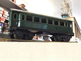 Märklin Blech-Personenwagen, grün, Spur 0, Vintage!