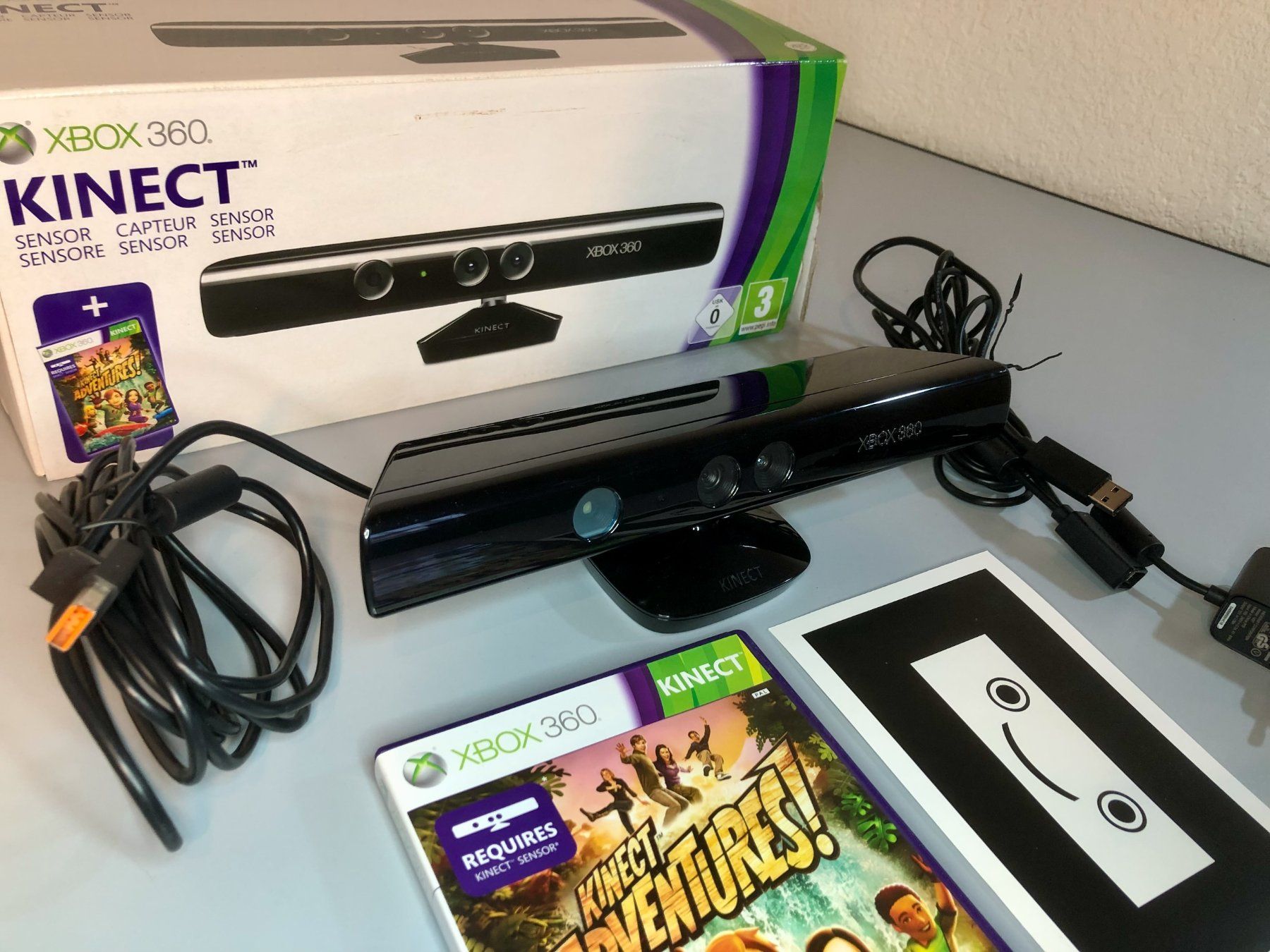 Microsoft Konsolen: Xbox 360 Kinect Kamera / Sensor mit Spiel Kinect Adventures – Gebraucht aus Dietikon von John1968 1