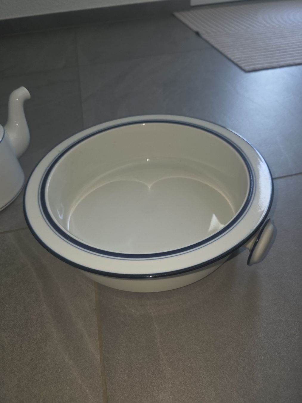Set di piatti: Ensemble de vaisselle DANSK BISTRO blanc et bleu – Nuovo (secondo la descrizione) da Tecknau venduto da Anadias 3