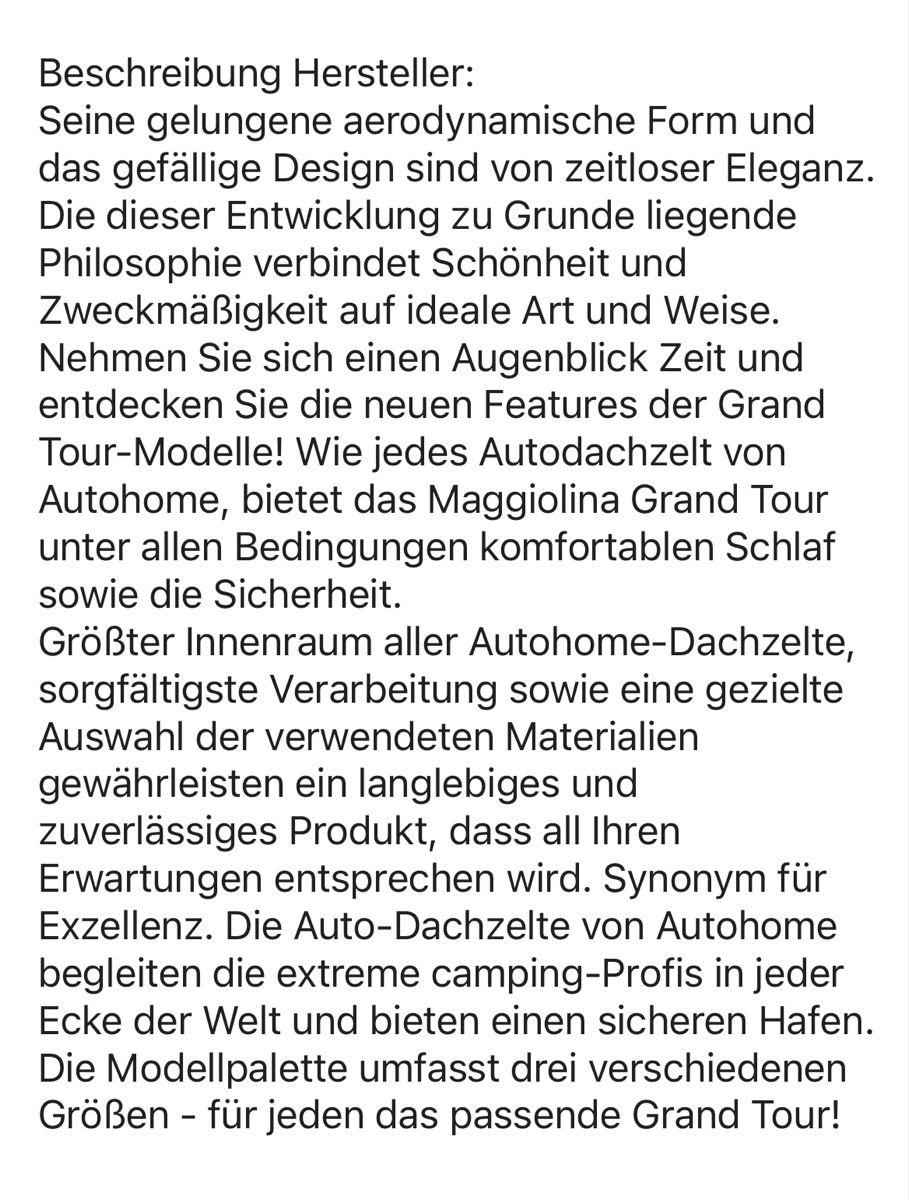 Maggiolina Tentes: Dachzelt hartschale magiolina – D'occasion à Eschenbach SG par Roberholz 6