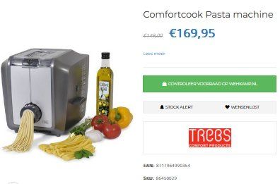 Elettrodomestici da cucina: Nudelmaschine Pasta Maker ComfortCook Machine à pâtes – Usato da Collonges venduto da arashee 4