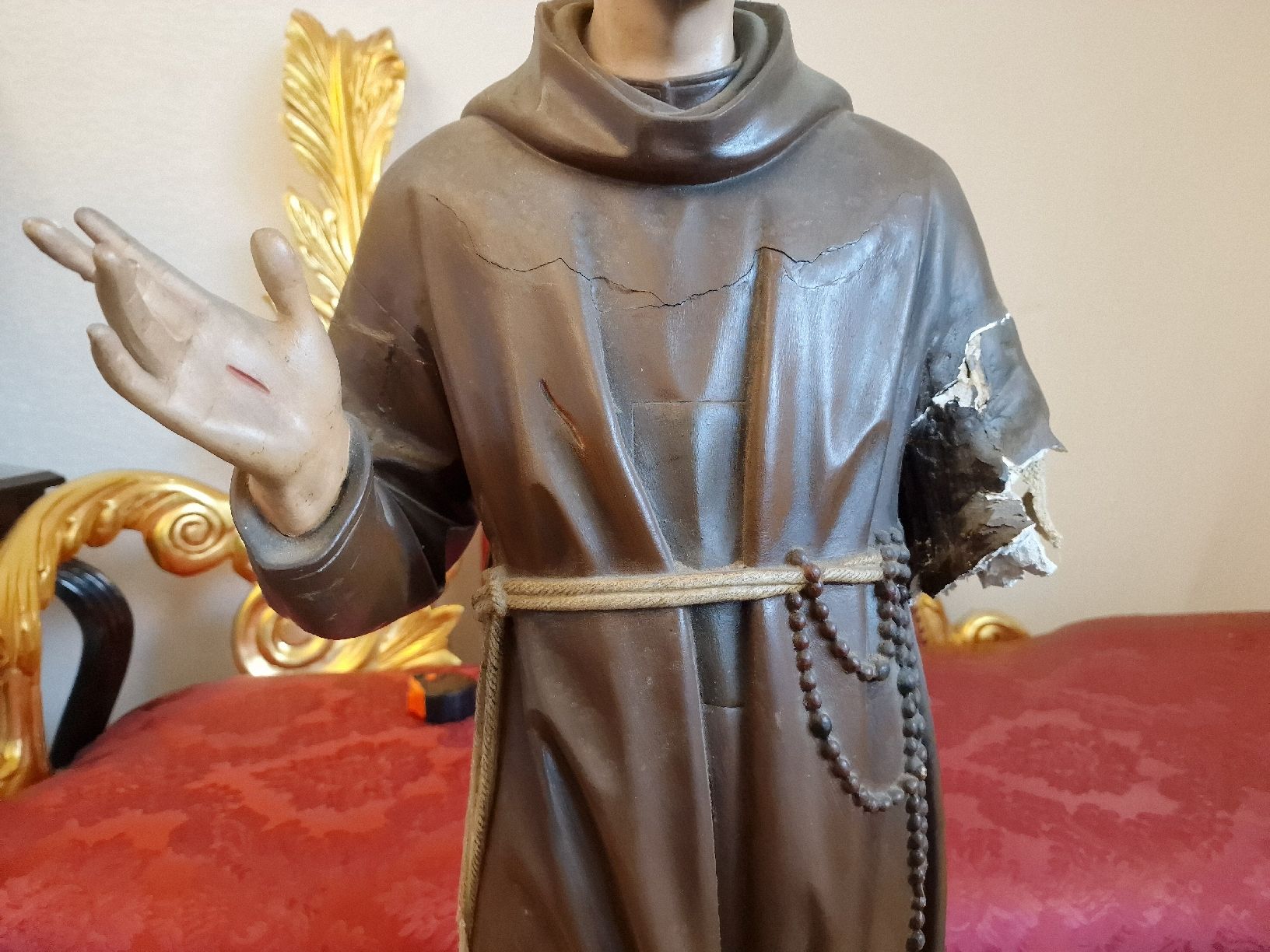 Statuette: heilige figur gibs holz – Usato da Mettlen venduto da elios0888 5