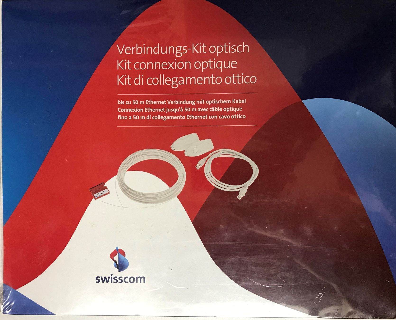 Swisscom Kabel: LAN-Netzwerkverbindung optisch neu – Neu und originalverpackt aus Hergiswil NW von hpb_9bvx