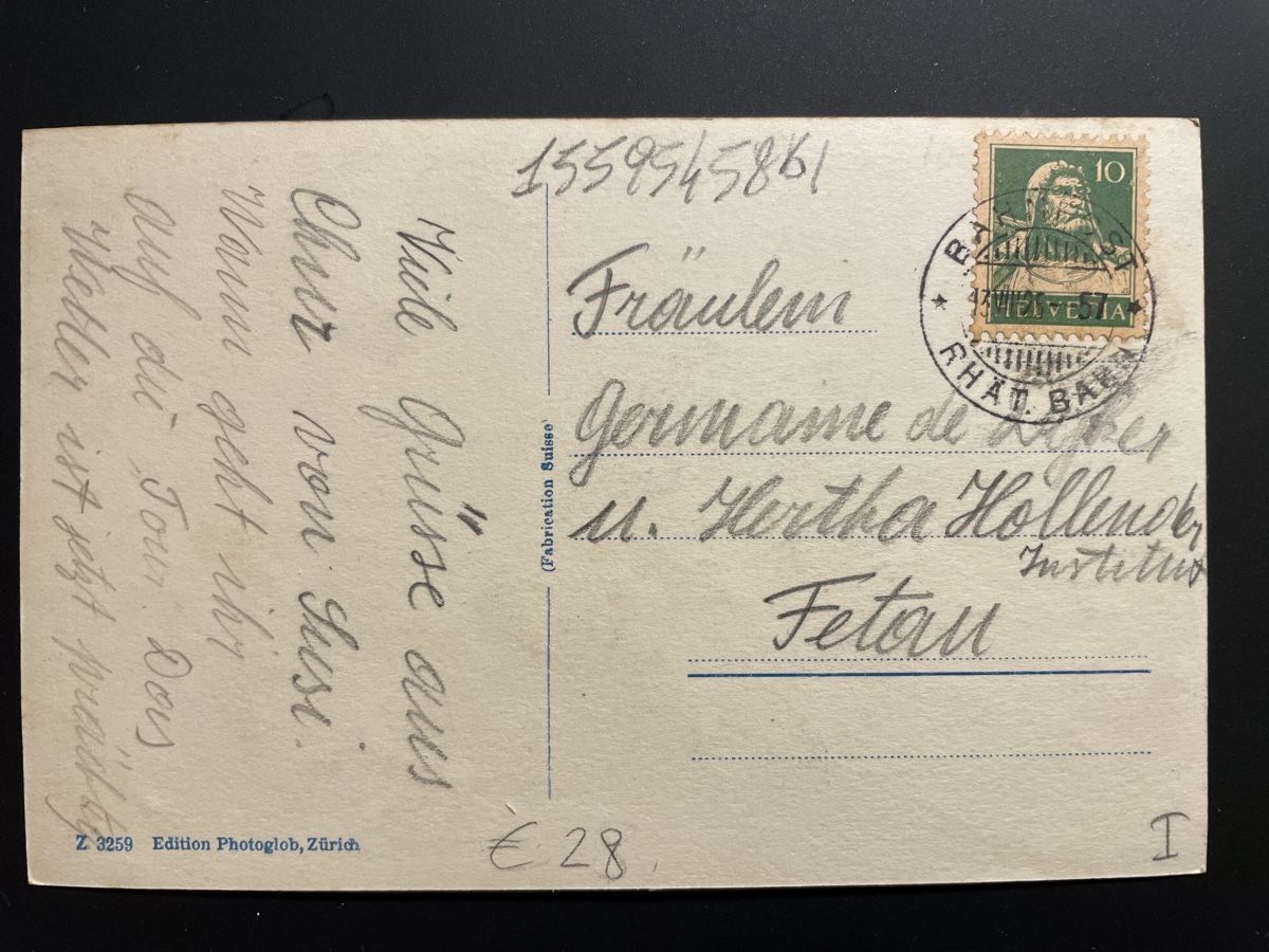 Cartoline postali: Chur 1925 – Usato da Faido venduto da Luca555 1