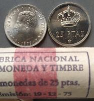 SPANIEN - ESPAÑA - 25 PESETAS 1975*79 - AUS ORIGINALROLLE