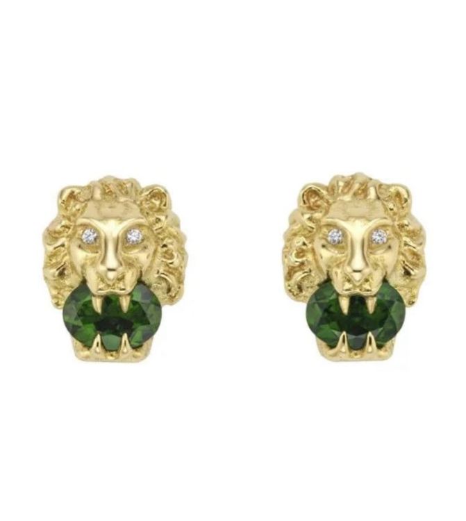 Orecchini Oro 18K 750 Mls. Chiusura A Vite. Zirconia Stella