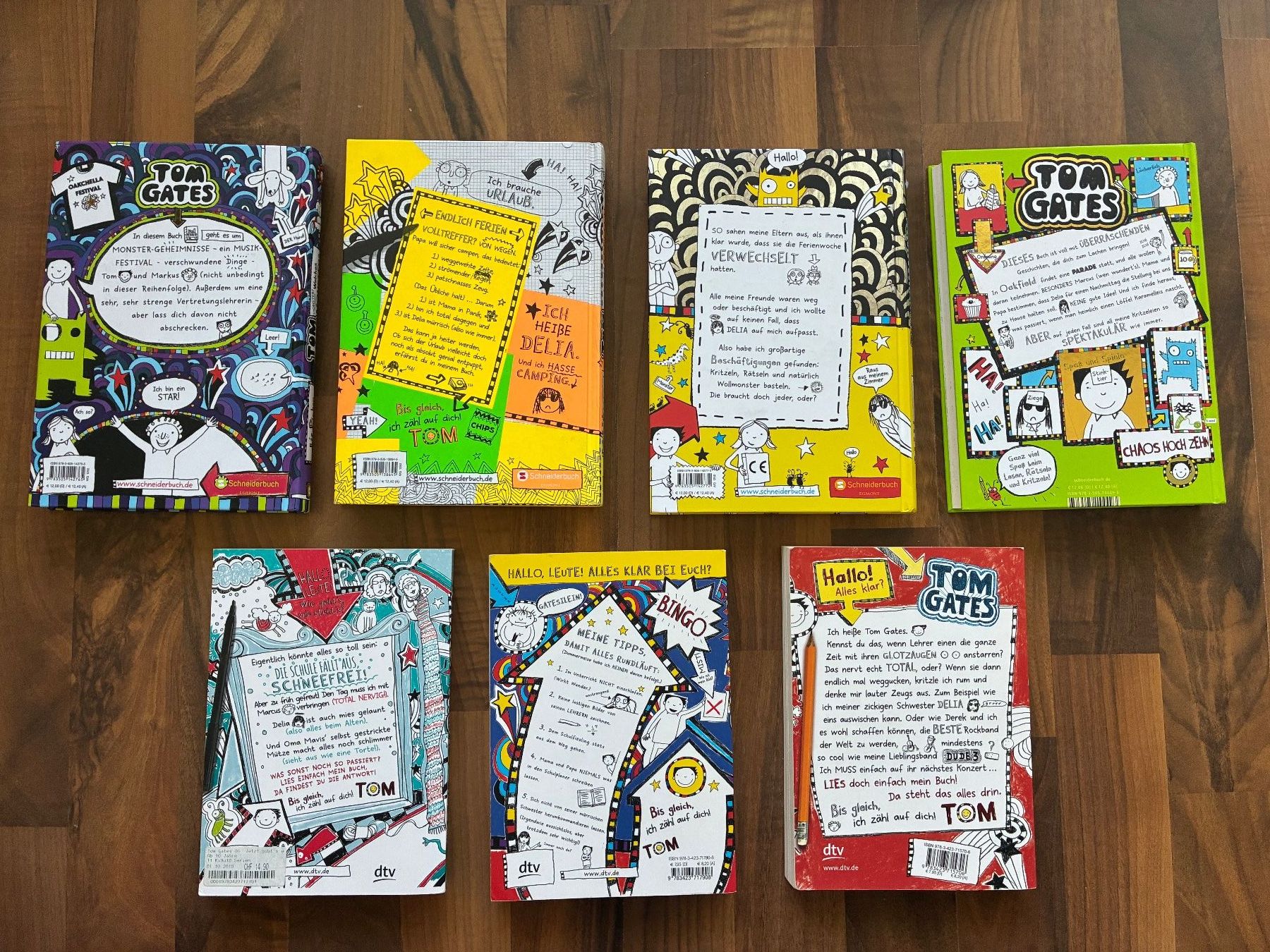 Libri: Tom Gates - SET à 7 Stück – Usato da Schwarzenburg venduto da mtsch14 1