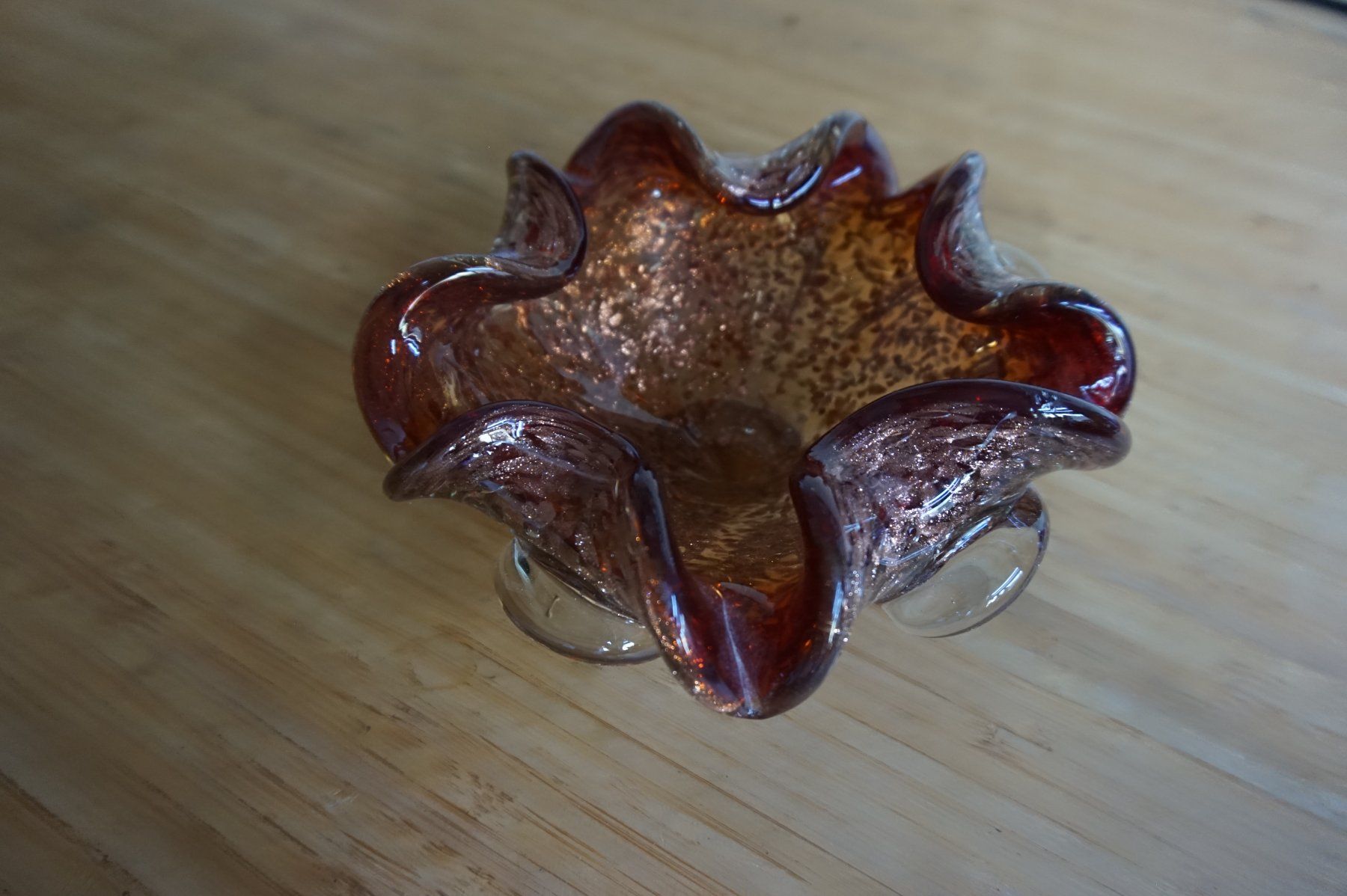Murano Portacenere: CENDRIER EN VERRE DE MURANO – PIÈCE DÉCORATIVE – Usato da Genève venduto da Obizzo 2