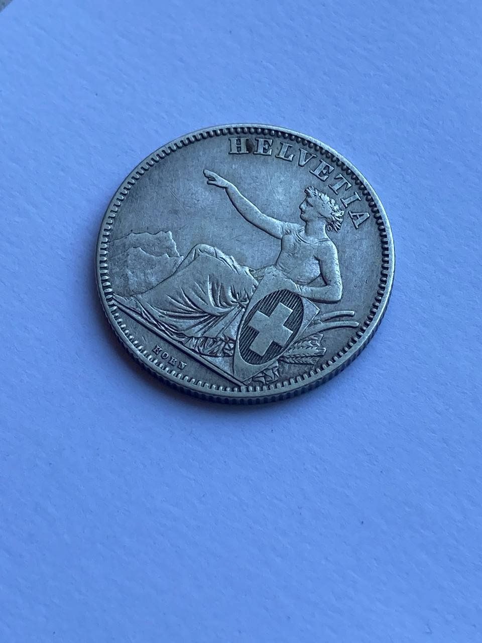 Tutti le monete: Schweiz 2 Franken 1860 fast vorzüglich – Usato da Muralto venduto da manueldisaba01 4