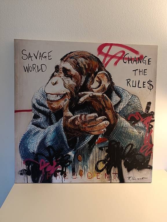 Dipinti: Limited édition impression tableau "Savage World" R. Vincent – Usato da Lausanne venduto da ber_qk5j