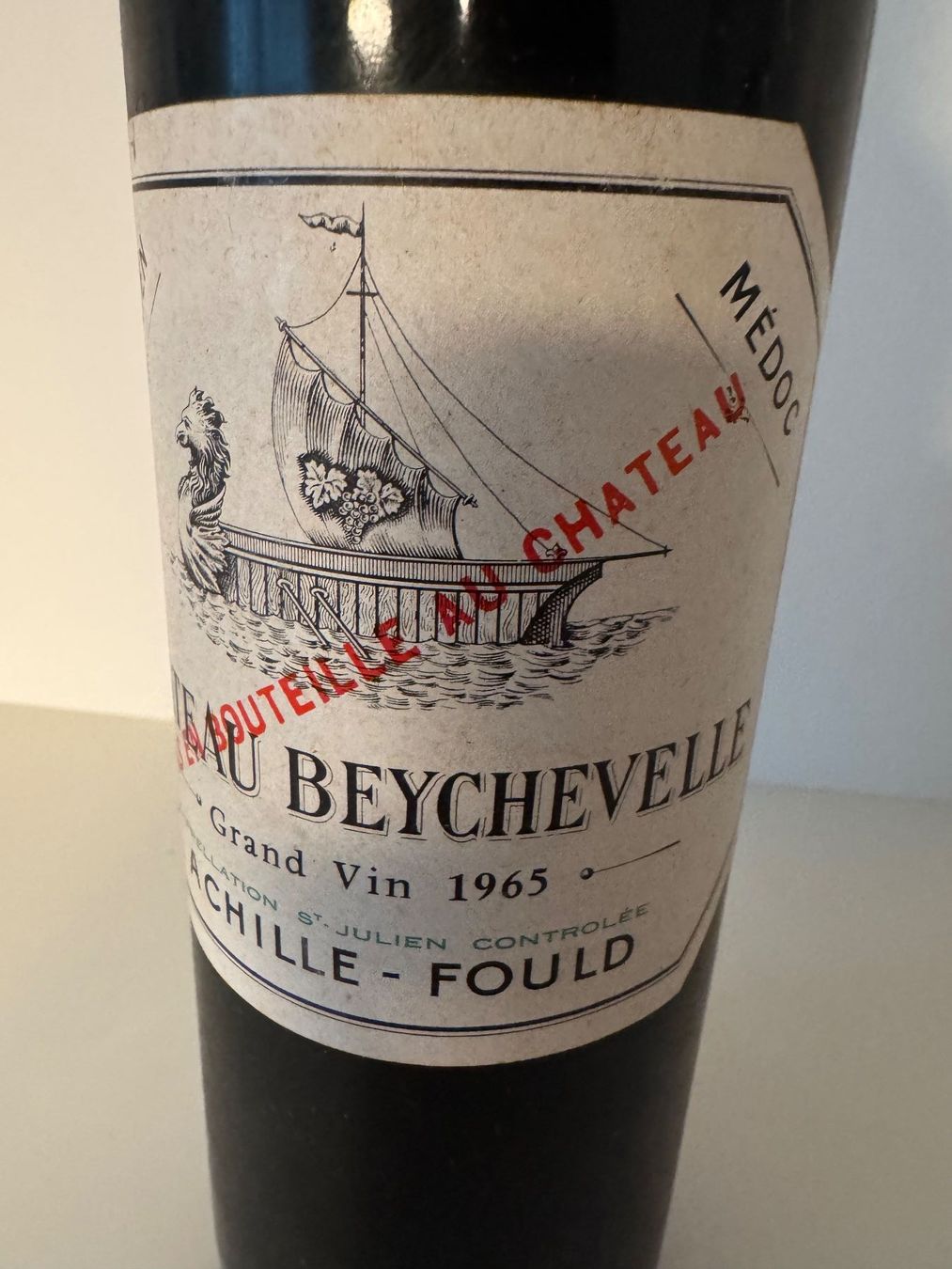 Wein: Châteaux Beychevelle 1965 – Gebraucht aus Winterthur von Arma3 1