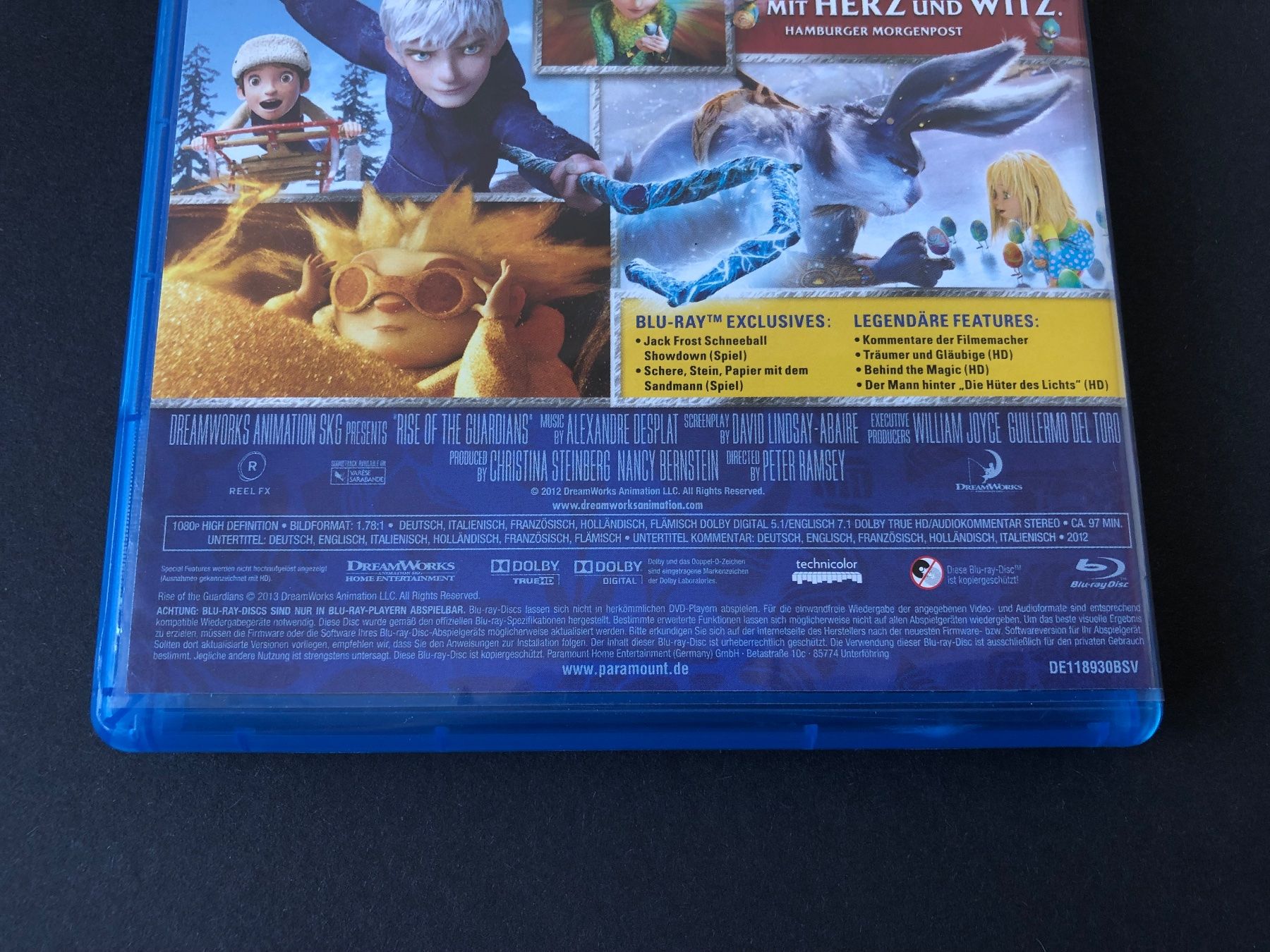 Tutti i DVDs: Die Hüter des Lichts (2012) - Bluray – Usato da Bern venduto da McFlurry_08 2