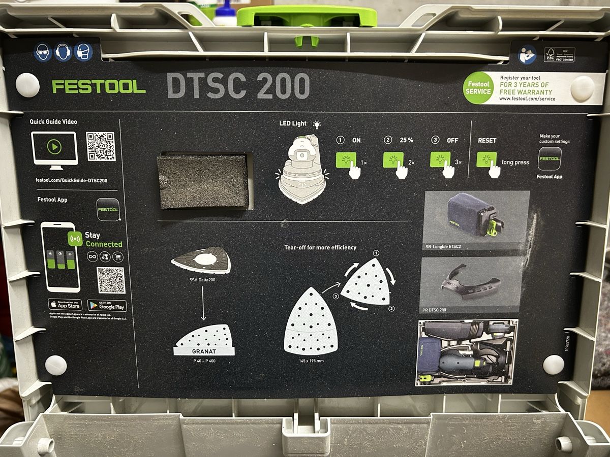 Festool Smerigliatrici & Lucidatrici: Festool Exzenterschleifer neues Model Delta DTSC 200 – Usato da Sattel venduto da carsi42 1
