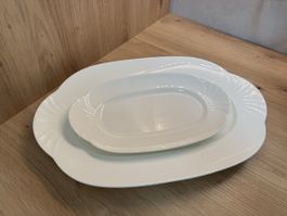 2 Villeroy & Boch Servierplatten Arco Weiss