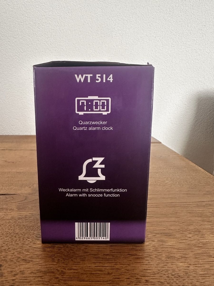 Réveils: Projektionswecker Techno-Line WT 514 neu – Neuf avec emballage d'origine à Niederwangen BE par len_9tlh 2