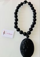 Halskette mit Cameo NEU in schwarz  => Ab 19.-