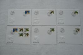 Pro Juventute 1992 6 FDC Satz & Einzelmarken SBK J323 - J327