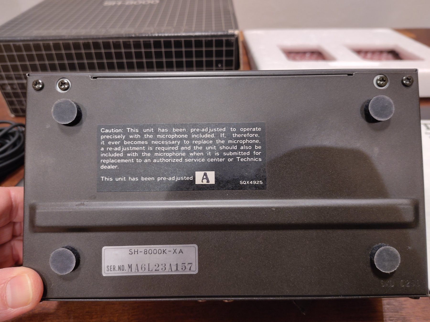 Technics Equalizzatori: Technics SH-8000 Audio Frequency Analyzer inkl. Mikrofon – Usato da Le Landeron venduto da FREERIDERSOUL 5
