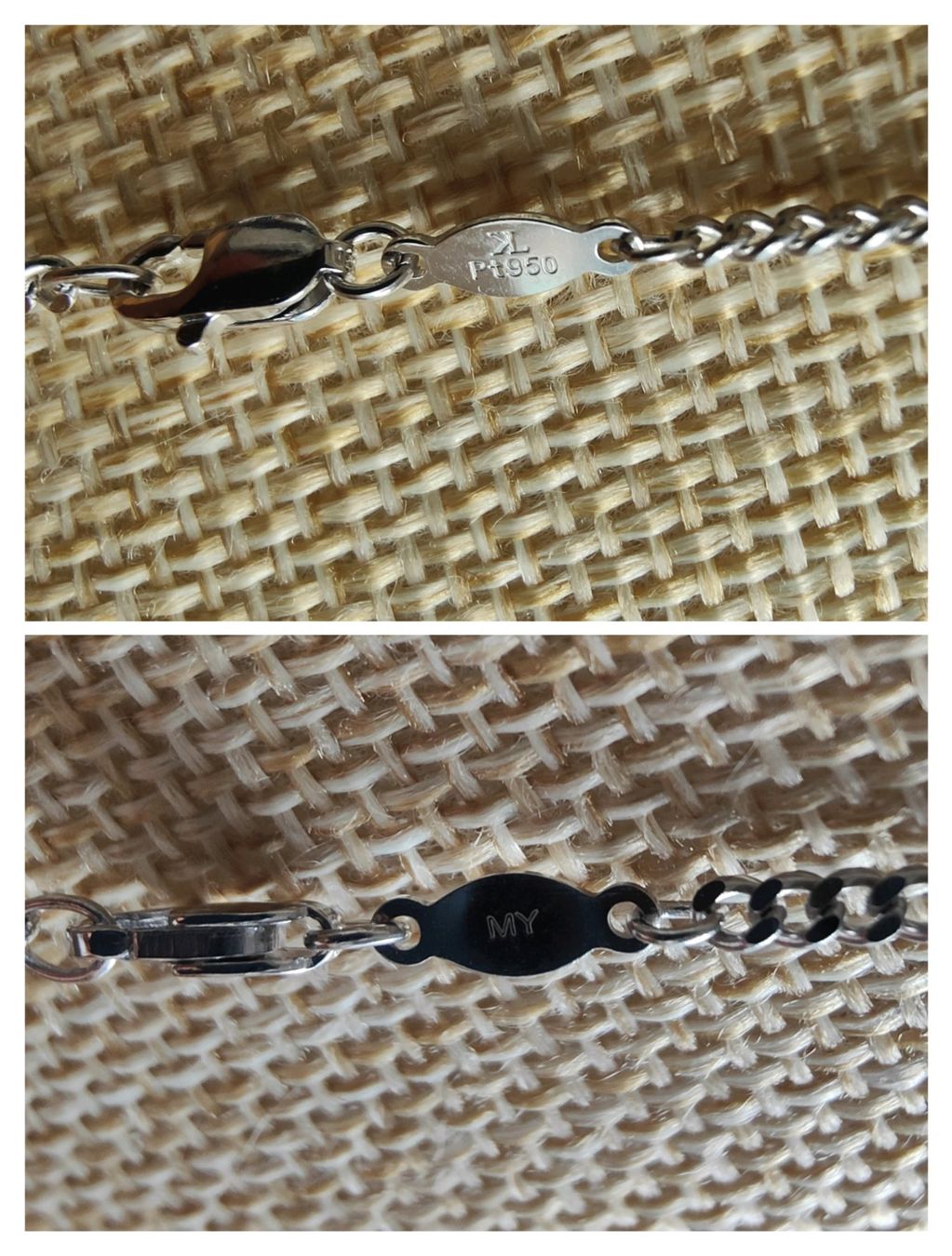 Catenine: Halskette, Pt950, Cuban Link, ca. 45cm – Nuovo e nell'imballaggio originale da Rümlang venduto da 21f 4